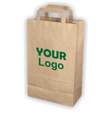 China custom brown kraft paper bags for sale