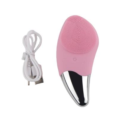 China Electric Deep Cleansing Massager Sonic Silicone Facial Cleansing Brush Waterproof Face Detergent IPX7 for sale