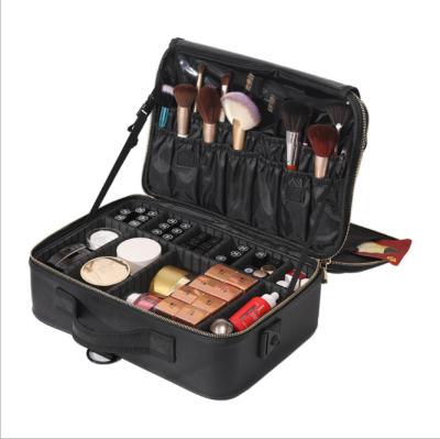 China Factory Wholesale Large Capacity Cosmetic Tool Box Dustproof Shockproof Waterproof With Mirror Makeup Bags And Cases Box for sale