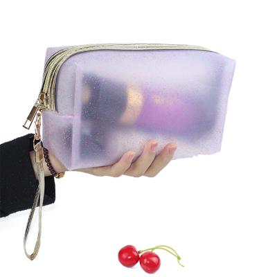 China Hot Sale Fashion PVC Makeup Travel Clutch Bag Customized Clear Clear Transparent Waterproof Bag Beauty Case Cosmetic Bag for sale