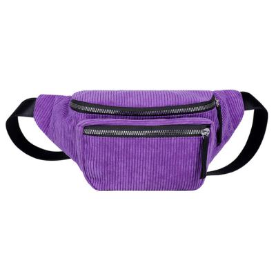 China Hot Selling Water Proof Sports Waist Bag Fabric Zipper Fanny Pack Waist Bag High Quality Waist Bag Belt for sale