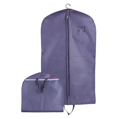 China Cheapest High Quality Foldable Suit Storage Cover With Hanger Garment Bag Nonwoven Wedding Dress Dance for sale