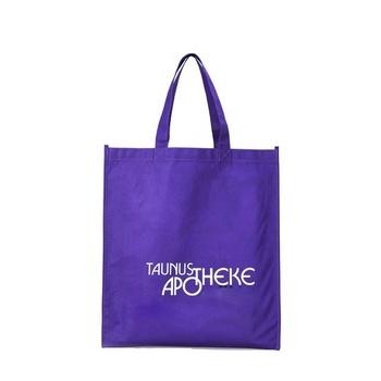 China Recyclable Custom Design Small Reusable Cheap Gray Non Woven Grocery Bag With Printed Logo for sale