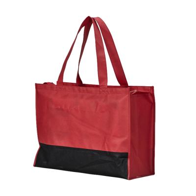 China Good Selling Fashionable Customized Large Promotional Grocery Non Woven Bag for sale