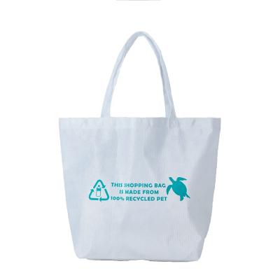 China 100%Eco-friendly high quality factory price eco-friendly reusable design RPET custom nonwoven shopping bag for sale