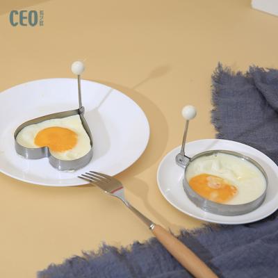 China Sustainable Kitchen Instruments Machine Non-Stick Stainless Steel Egg Frying Mold Fried Egg Ring for sale