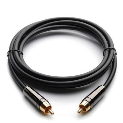 China Other premium Lede cable rca metallic audio plug to rca jack audio and video cable, RCA cable for sale