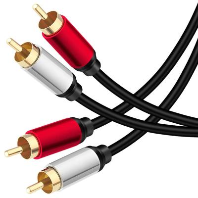 China HDTV Lede 2RCA to 2RCA Male to 3M Male Cable for sale