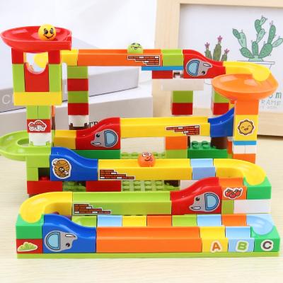 China DIY TOY 125pcs Diy Track Building Block Toys For Blocking Small Building Blocks Toys Plastic Building for sale