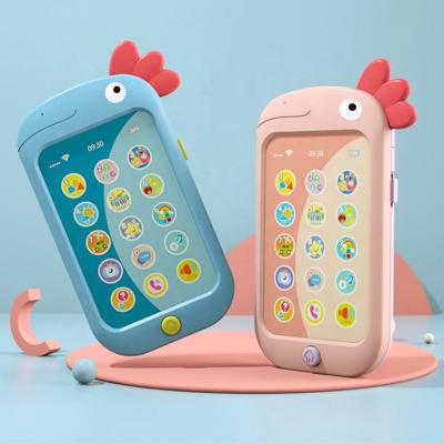 China Toy Cute Educational Smart Hand Touch Baby Battery Operated Phone Toy Mobile Phone For Kids for sale