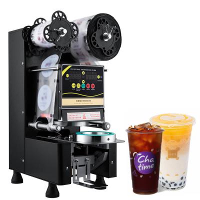 China Free shipping food to the door automatic tea sealer /Cup sealer machine /Cup tea paper cup sealing machine tea milk tea/boba milk for sale