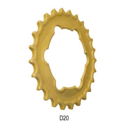 China Building Material Shops Sprocket D20 Drive Rim Undercarriage Part For Yellow / Black for sale