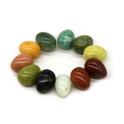 China Wholesale natural kegel exercise kegel jade eggs many gemstone yoni eggs for sale