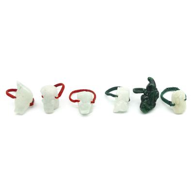 China High Quality Valentine's Day CLASSIC Jade Rings Animal Jade Ring Present for sale