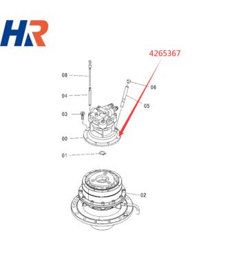 China Building Material Shops 4625367 ZX240-3 ZX240-5G M5X130 Excavator Swing Motor 4625367 for sale