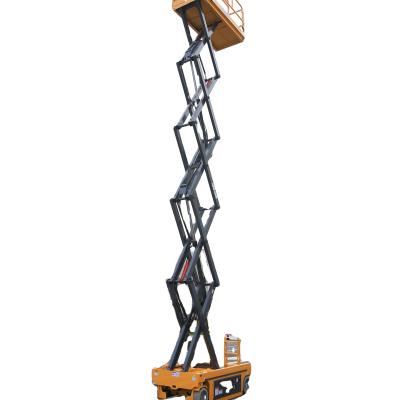 China Hot Sale 12m Electric Scissor Lift Aerial Work Platform For Hotels XG1212HD With Best Price for sale