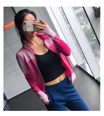 China Wanax Waterproof Wholesale Jacket Custom LOGO Women Sports Fitness Running Long Sleeve Jacket Cardigan for sale