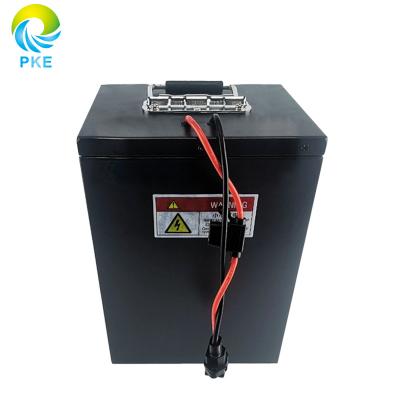 China Toys Large Capacity 60V 100Ah Lithium Ion LiFePo 4 Battery Pack For Electric Vehicle Tricycle Boat RV Forklift Golf Cart for sale