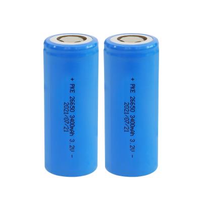 China Toys YA26650-34A861 26650 Cylindrical 3.2V 3400mAh LiFePO4 Battery Cell For LED Flashlight Toys Machine Tools for sale