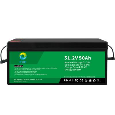 China BOATS Q48V050AYLA789 Deep Cycle 51.2V 50Ah Rechargeable Lithium Iron Phosphate LiFePO4 Battery Pack 48V 50Ah for sale