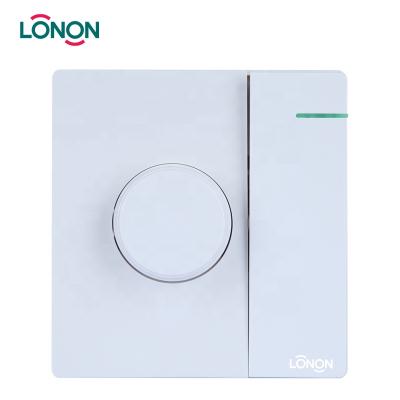 China Easy installation LONON fan speed control electric home dimmer switch interruptores de luz for sale