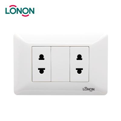 China 16A High Quality Residential / General Purpose Twin 2 Pin Plug Socket for sale