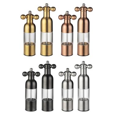 China Viable Pepper Grinder, Manual Stainless Steel Adjustable Ceramic Sea Salt Grinder, Pepper Salt Spice Mill Grinder for sale