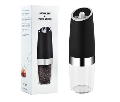 China Gravity Pepper Grinder or Viable Electric Salt Mill with Battery Operated Automatic Adjustable Coarseness Pepper Mill Grinder for sale