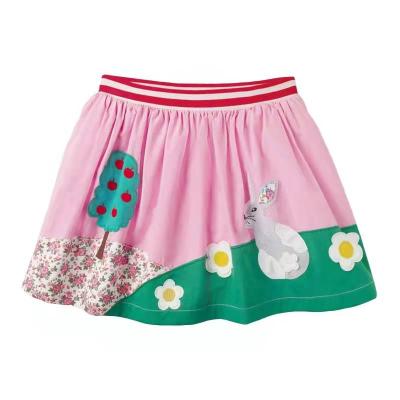 China Anti-wrinkle girl's cotton skirt for sale