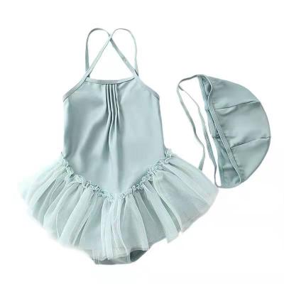 China Breathable Tulle Skirt Girls' One Piece Swimsuit for sale