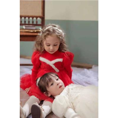 China Beautiful Design Kids Dresses Baby Girl Party Nylon Princess Dress for sale