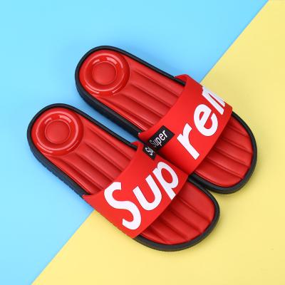 China Trend Fashion Custom LOGO Summer PVC Sliders Slippers Slides Sandal Slides Shoes Slippers For Men Custom Made Mens Slides Slippers for sale