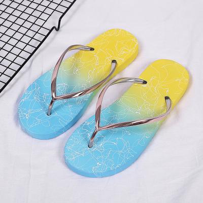 China Outdoor Beach Flip Flops For Women Custom Wholesale Ladies Sandals OEM Flip Flops Fashion Trend Logo Slippers for sale