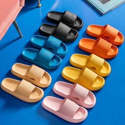 China Fashion Trend Custom Made LOGO Slide Summer Home Indoor Women Slippers 9 Colors Lady Shoes 2022 Pink Bedroom Shoes for sale