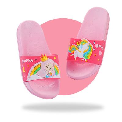 China 2022 Newest Design Summer Cartoon PVC Anti-slippery Breathable Fancy Soft Creative Slippers For Kids for sale