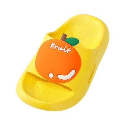 China Pineapple Anti-Slippery Fruit Cartoon PVC Slippers Summer Non-slip Slippers Girls Boys Girls Sandals Bathroom Slippers for sale