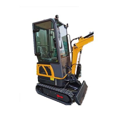 China Farms 1 Ton Mini Crawler Excavator Home Use Mini Digger With Cabin for sale