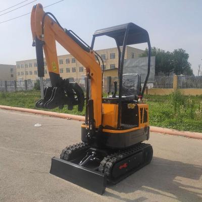 China Liaocheng Farms Shandong China Mini Crawler Excavator 1 ton digging machine for sale