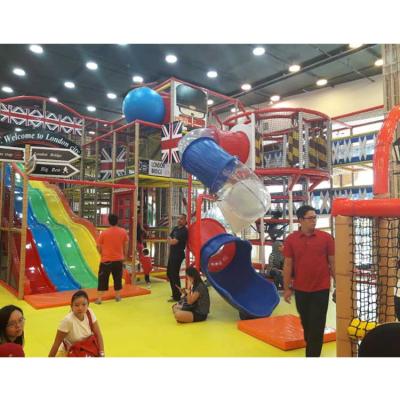 China Bristh Cool Indoor British Theme Playground Child Playground Indoor Kids Crane For Playground Building Theme for sale