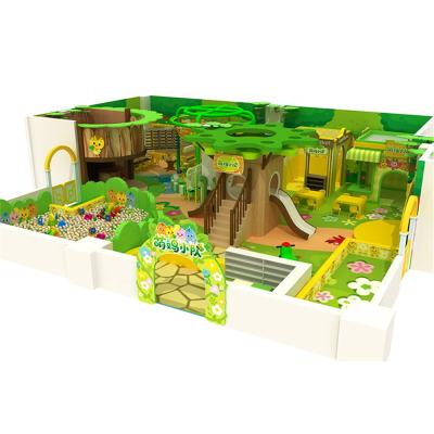 China Malls Jungle Theme Colorful Kids Soft Indoor Playground Equipment With Slide And Monkey Bars for sale