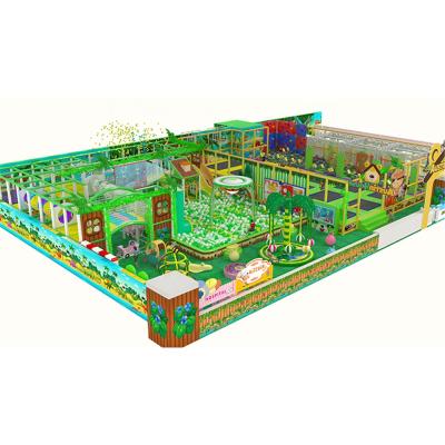 China Attractive Jungle Theme Indoor Playground Tall Malls Kids Slides For Sale for sale