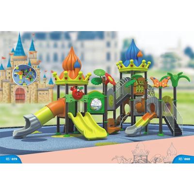 China Outdoor Playground Equipment Customized Outdoor Height Castle Kids Toys Playground Equipment Plastic Play Slide for sale