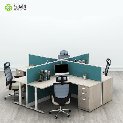 China Combinations Modern Foshan Office Furniture Office Cubicle Workstation 32mm Thickness for sale