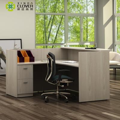 China Easy installation price modern design standard size office desk counter cheap wood small desk for reception office furniture for sale