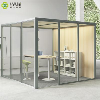 China Custom Acoustic Large Portable Double Privacy Booth Office Soundproof Telephone Booth for sale