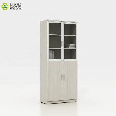 China Fashion Cheap Price Wooden New Design Executive Shelf Storage Office Filing Cabinet With Glass Door for sale