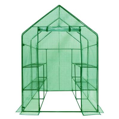 China Easily Assembled High Quality Steel Construction PVC Material Medium Garden Greenhouse for sale