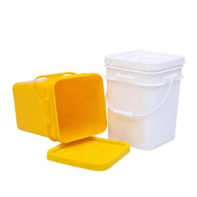 China Safety Square 1L Plastic Buckets 16L PP Barrels 25L PE Plastic Drums for sale