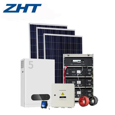 China Home Full Grid Power Off Grid Solar System 2KW 5KW 10KW 30KW ZHT Solar System for sale