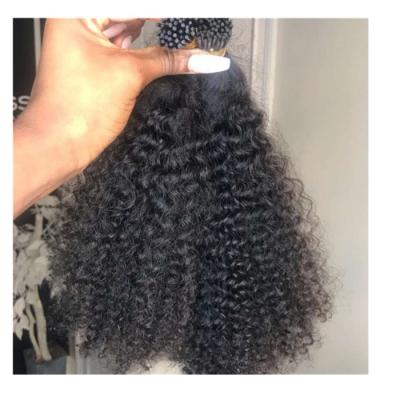 China curly loop i tip hair extension 9A GRATE 100% hair extensions microlink itips hair extension for sale